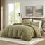 Housse de couette 100% coton 3 pièces pleine / grande délavée gaufrée, douce et vivante, 4 attaches de coin lustrées, pré-fraîcheur, qualité-121248367