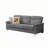 82" Modern Compressed Snowfleece Fabric 3-Seater Sofa-123053936