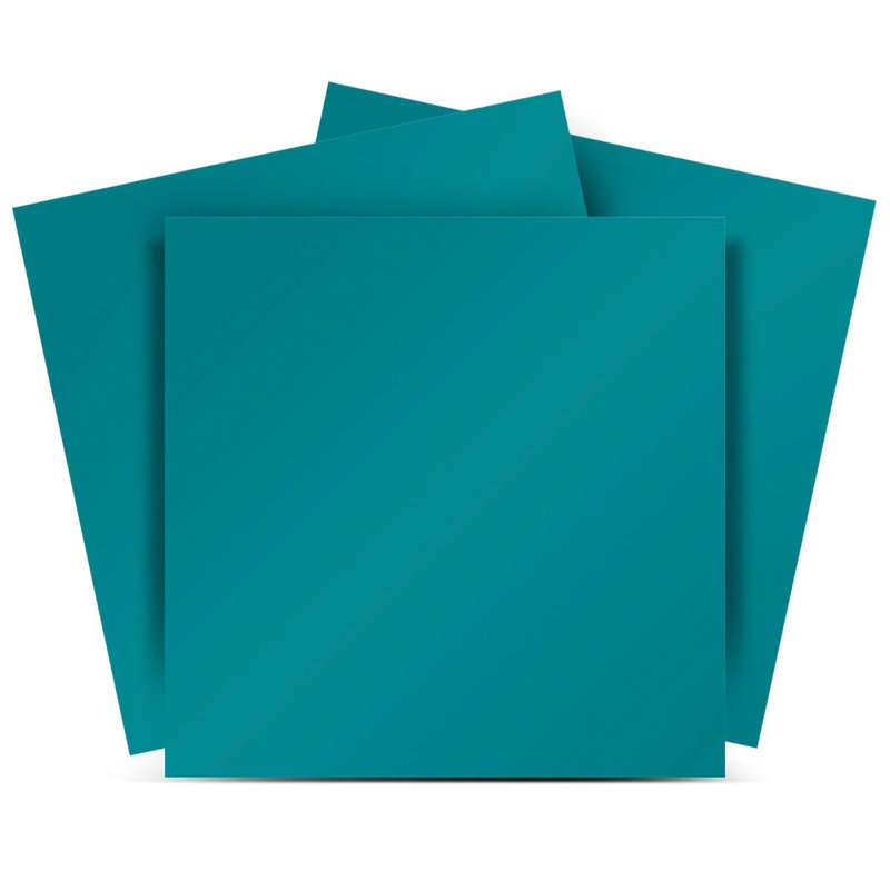 Carreau de mosaïque auto-adhésif en vinyle l 7 po x L 7 po, Turquoise