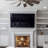 Metal Rustic Fireplace Screen Single Panel Stag Head Deer Design