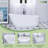 67-Inch Solid Surface Soaking Bathtub With Overflow