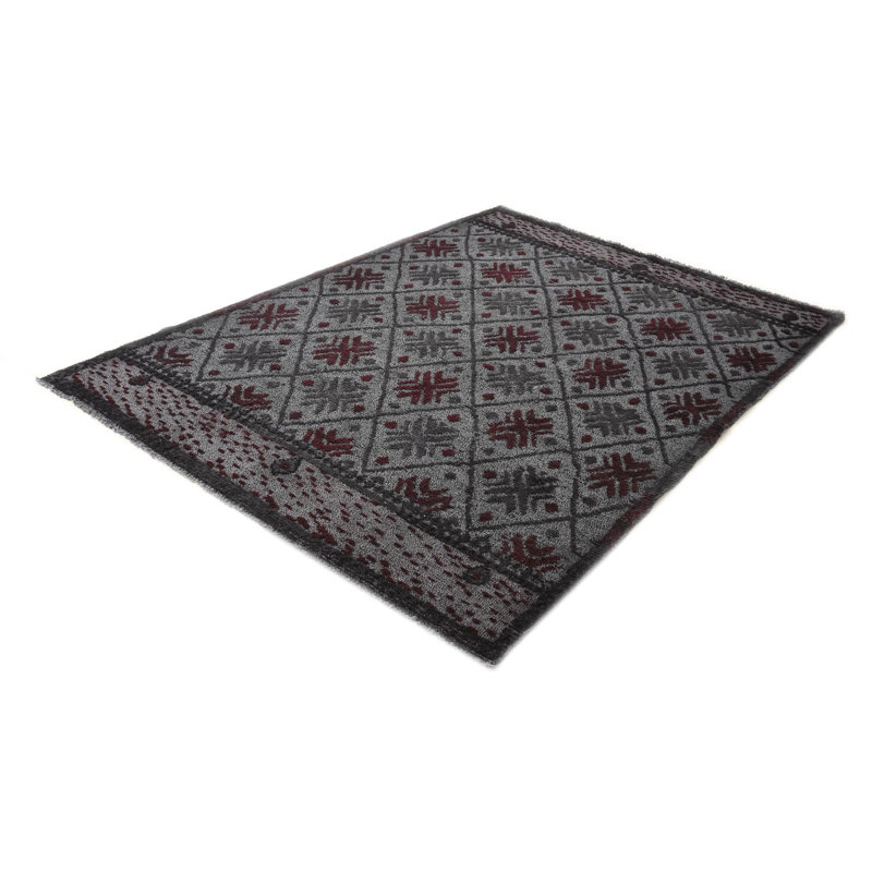 Tapis gris Iniguez