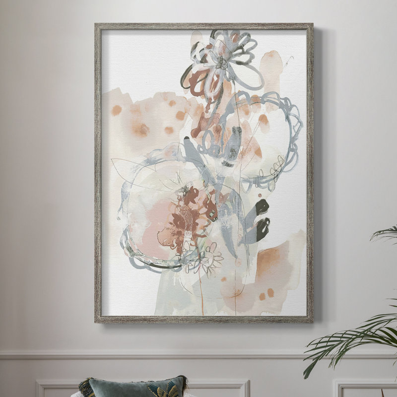 «Petal Drift II», reproduction encadrée - bois massif, H 11 po x l 9 po