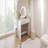 39" Makeup Vanity Table With Mirror Touch Screen Lighted Mirror, Dressing Table With Drawer For Bedroom