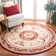 Hollander Oriental Hand-Hooked Wool Burgundy Area Rug