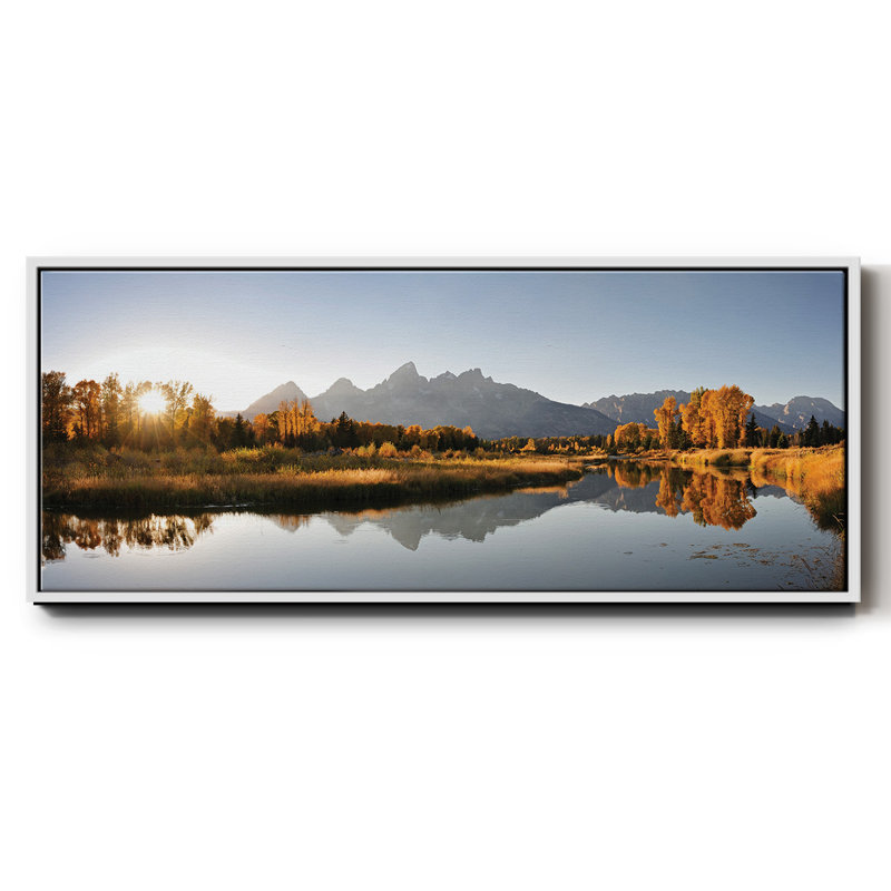 Landing on Snake- Framed Canvas, 24" H x 60" W