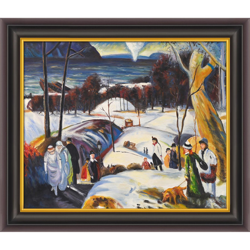 Neige de pâques-impression sur toile, H 26 po x l 30 po x P 2 po, Cadre opulent