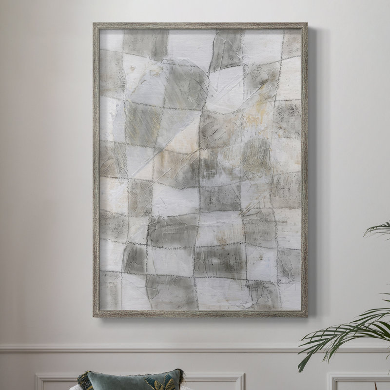 Rustic Textile I Framed Print - Solid Wood, 30" H x 24" W