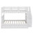 Full-Over-Full Bunk Bed With Stairway, Drawer, Storage, And Bed Guard Rail For Bedroom-570551395
