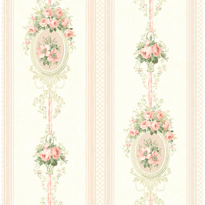 Tyrion Cameo Stripe 33' L x 20.5" W Wallpaper Roll