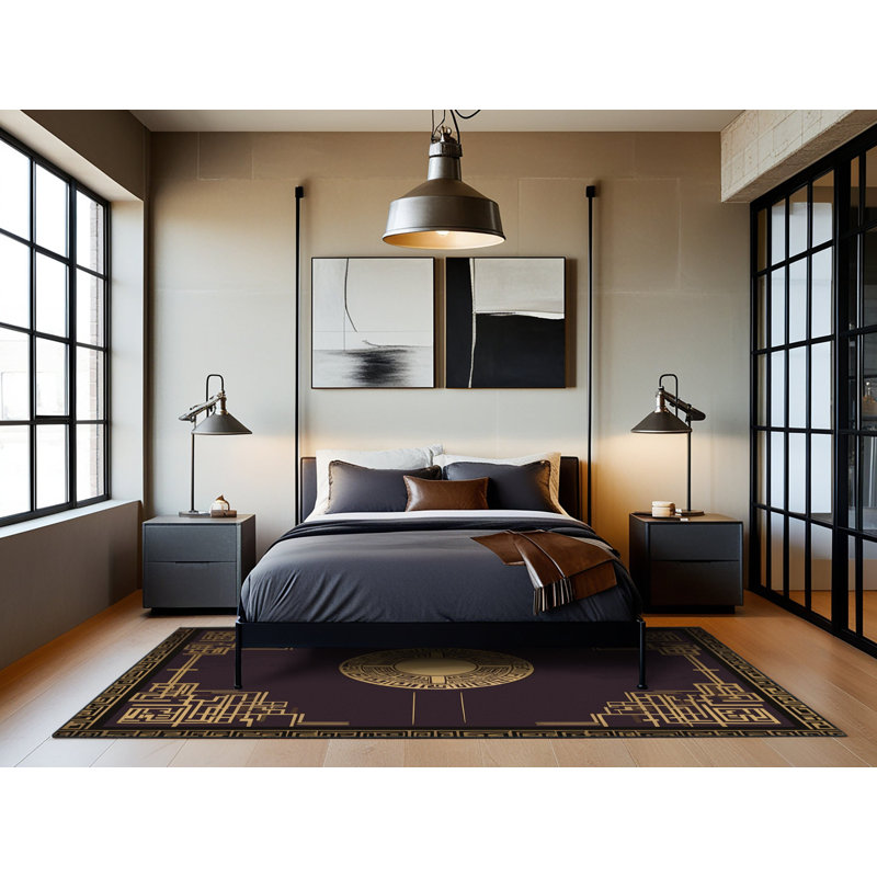 Luxe Flourish Rug, Round 6'
