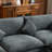Majuma Chenille Fabric Upholstered 3-Seater Sofa with Ottoman-407985013
