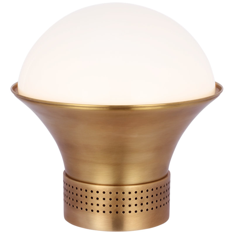 Precision Table Lamp, Antique-Burnished Brass