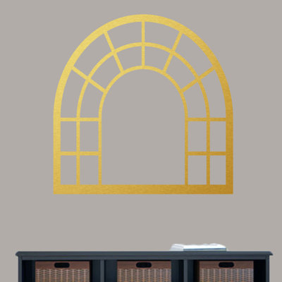 Décalcomanie murale cadre de fenêtre arched