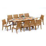 Lagos Outdoor - Piece Teak Dining Set
