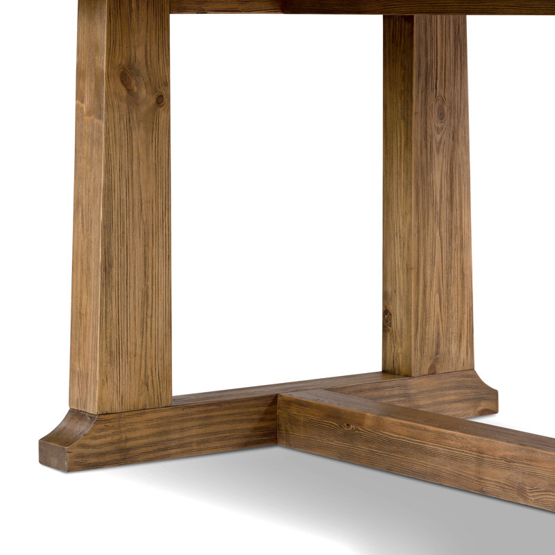 Otto Pine Wood Dining Table, Honey Pine/Waxed Pine