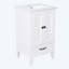 White 20" Bathroom Vanity with Sink