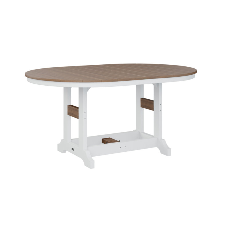 Table de bar Berlin Classic, Acajou antique, H 39,5 po x l 44 po x P 64 po