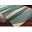 Tapis crème / vert foncé / bleu sarcelle touffeté à la main Ayeln-745738020