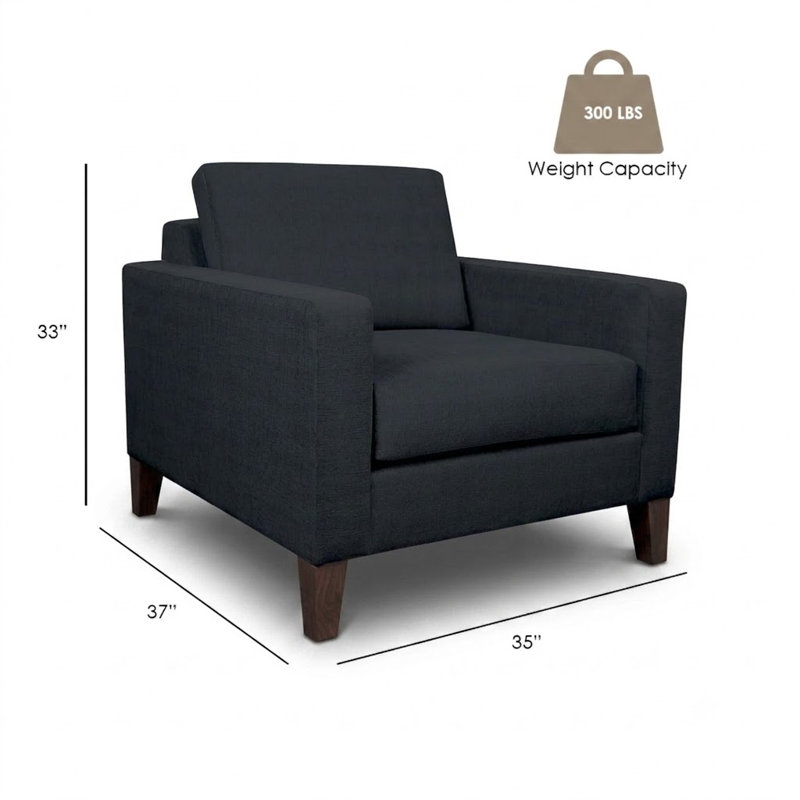Henry Upholstered Chair, Antic Navy