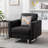 Tufted Linen Armchair-783619900