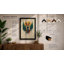 Fox in Golden Circle Modern - Framed Print-1616422352-1616422355