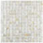 Conchella Square White 12" x 12" Natural Shell Mosaic Tile