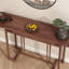 Console d'entrée en bois d'orme massif-1908274790