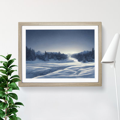 Uplifting Winter Forest - Framed Print
