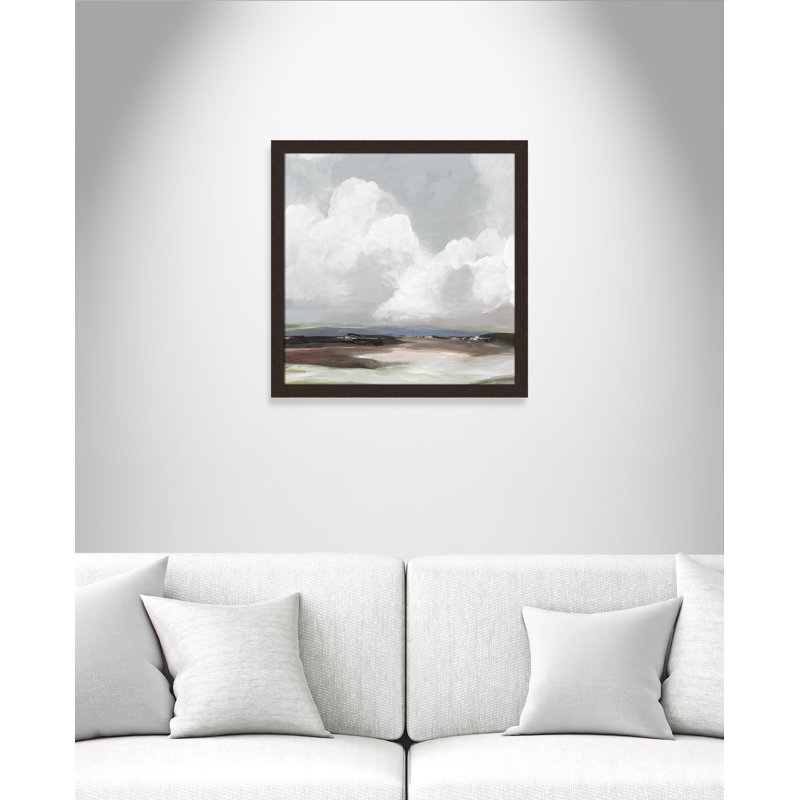 Avron Morning Air - reproduction d'art encadrée, H 24,5 po x l 24,5 po x P 1,12 po, Cadre noyer