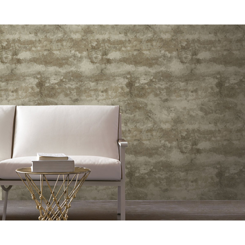 Elegance Collection Abstract Perfect Storm Shimmer Finish Wallpaper Roll, Army Green