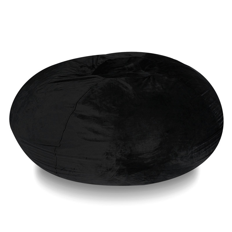 Velvet Bean Bag Chair,Plush Floor Chair For Kids And Adults W/ Washable Cover, Lounge Chair With Stretchable Fabric, Comfy Bedroom Chair, Filled With Shredded And Memory Foam.