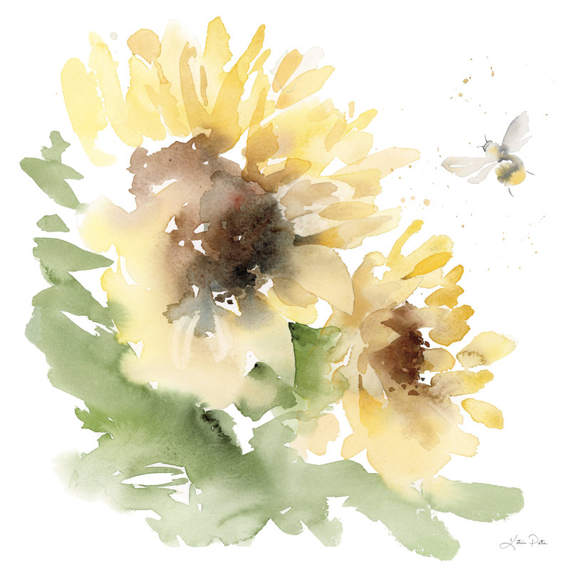 Sunflower Meadow II by Katrina Pete - Wrapped Canvas Painting, 122cm H x 122cm W