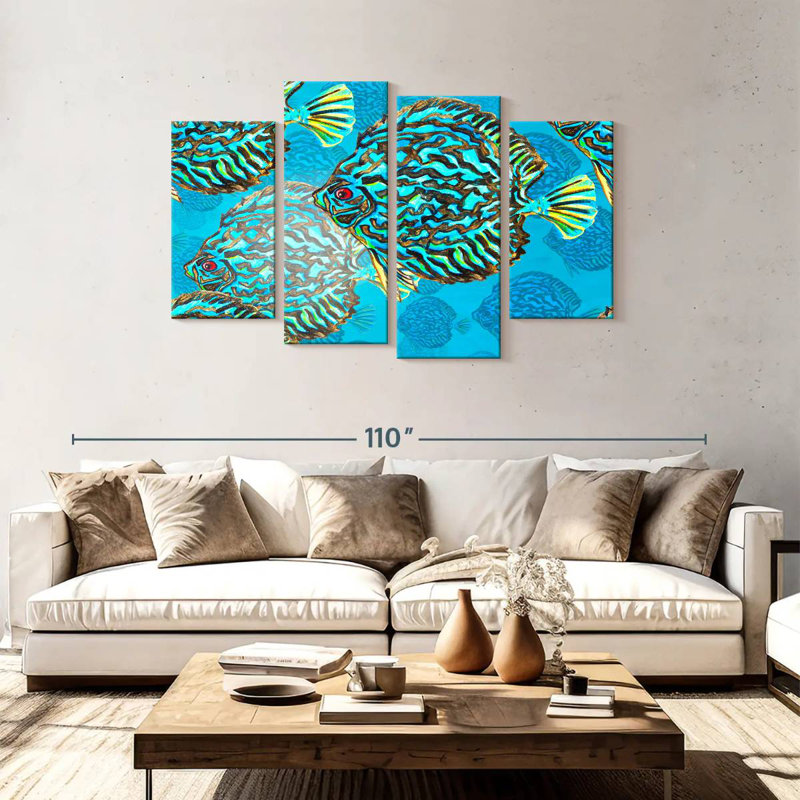 Poissons discus Brampt, H 48 po x l 75 po