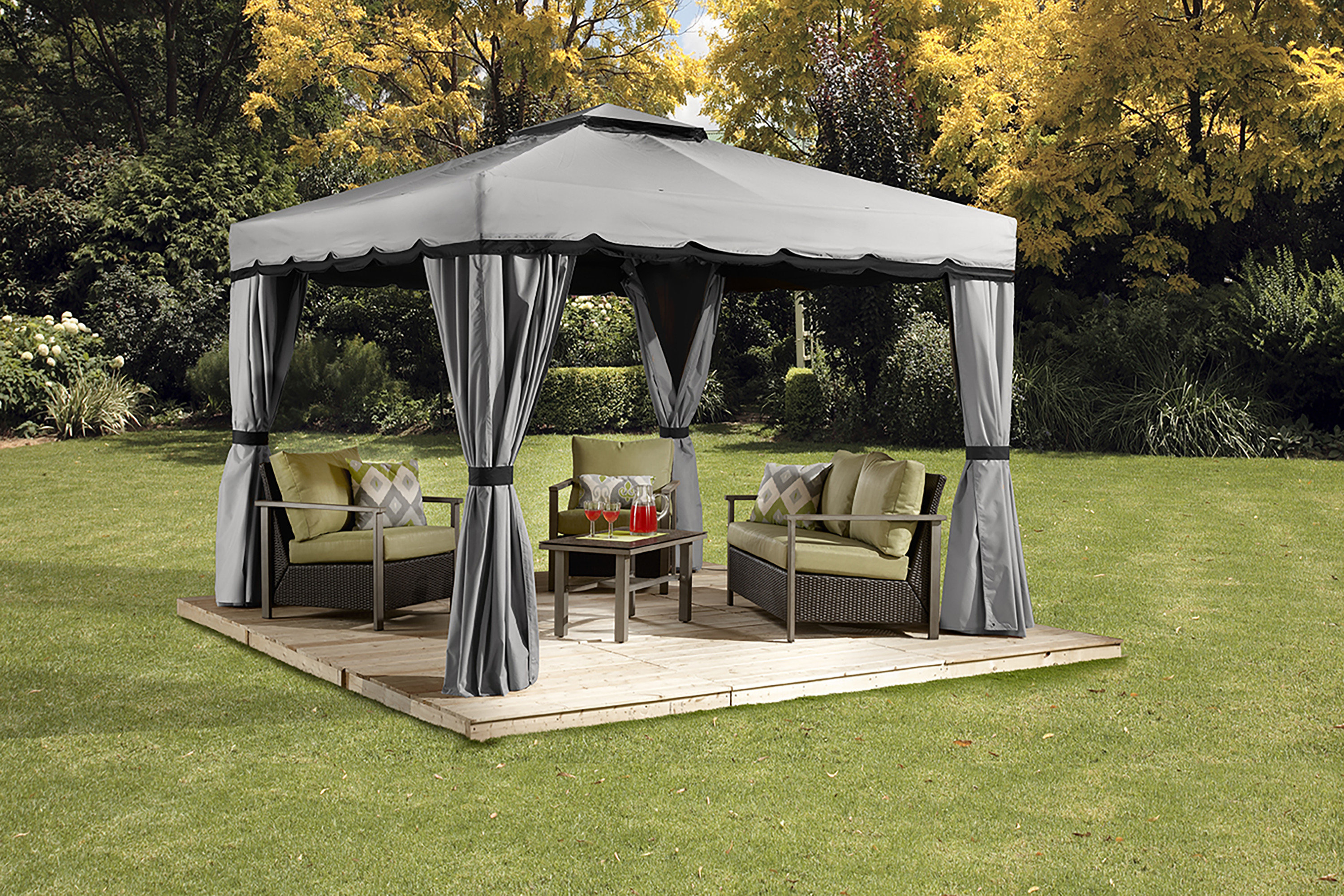 Sojag Outdoor 10' x 12' Roma Fabric Soft-Top Gazebo Sun Shelter