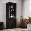 165*60*35cm Large Display Cabinet with RGB Colour Variations and Tempered Glass Shelves-666896160