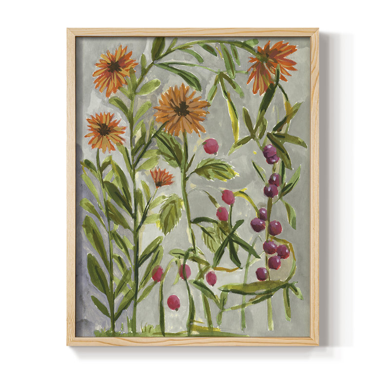 «Dear Nature III», reproduction encadrée - bois massif, H 15 po x l 12 po