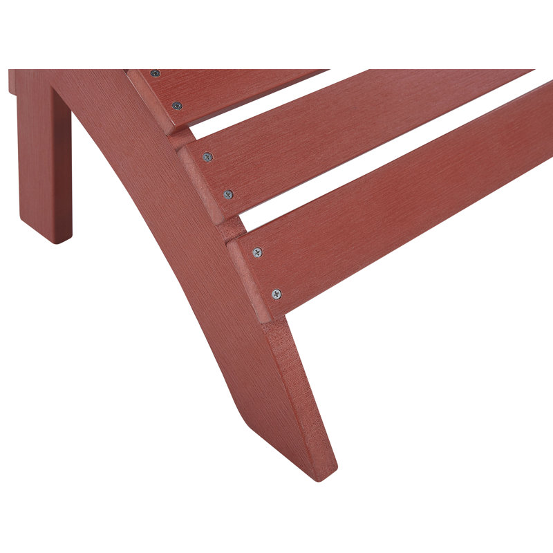 Jaelyn Outdoor Ottoman, Red