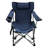 Dark Blue Folding Outdoor Camping Chair, Adjustable Reclining, Cup Holder, Side Pockets, Carry Bag, Steel Frame, Good For And Beaches Portable, Folding, Three - Level Comfortable Fishing Picnics