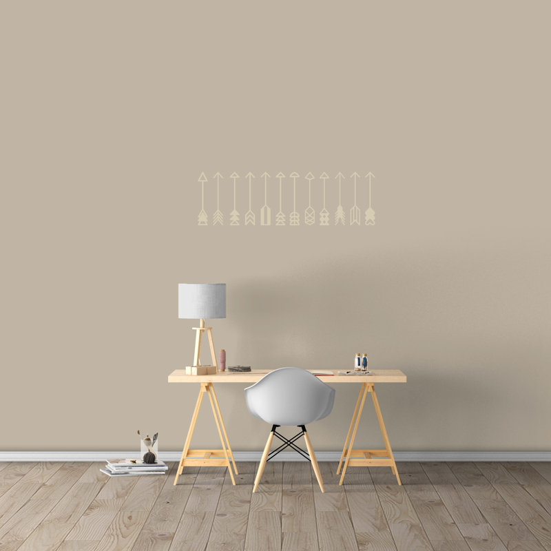 Décalcomanie murale ensembles de flèches, Beige clair