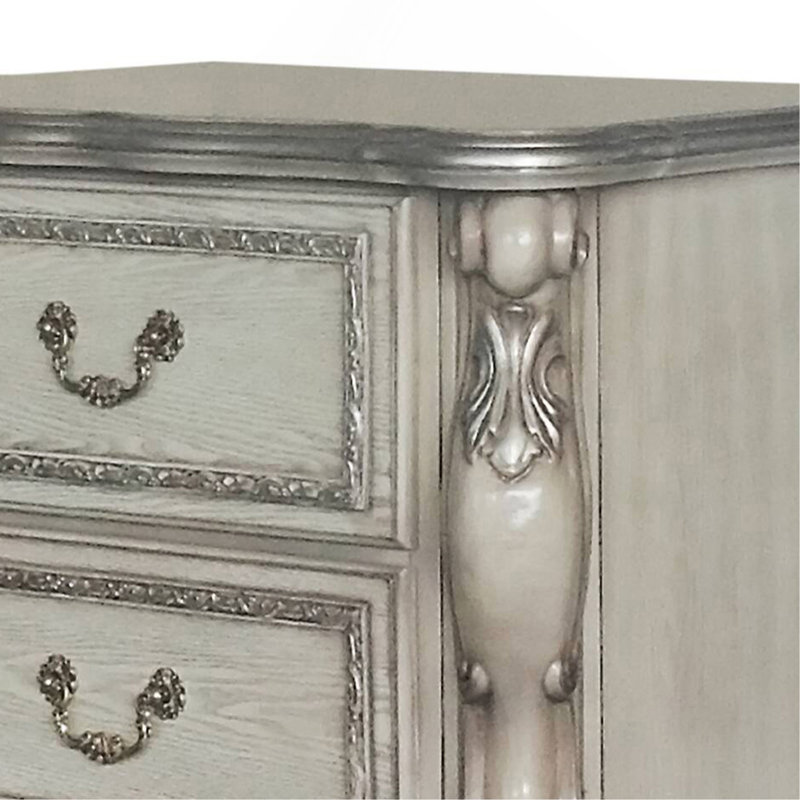 Table de chevet Dresden Dres, Blanc ancien