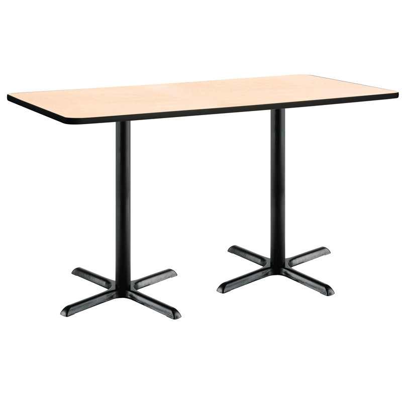 72" L Breakroom Table and Chair Set, Natural, 42" H x 36" W x 72" L