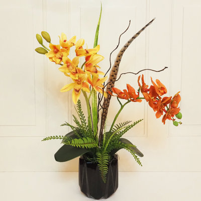 Faux Silk Orchid Arrangement