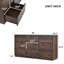 Commode 9 tiroirs pour salon Mid-Century