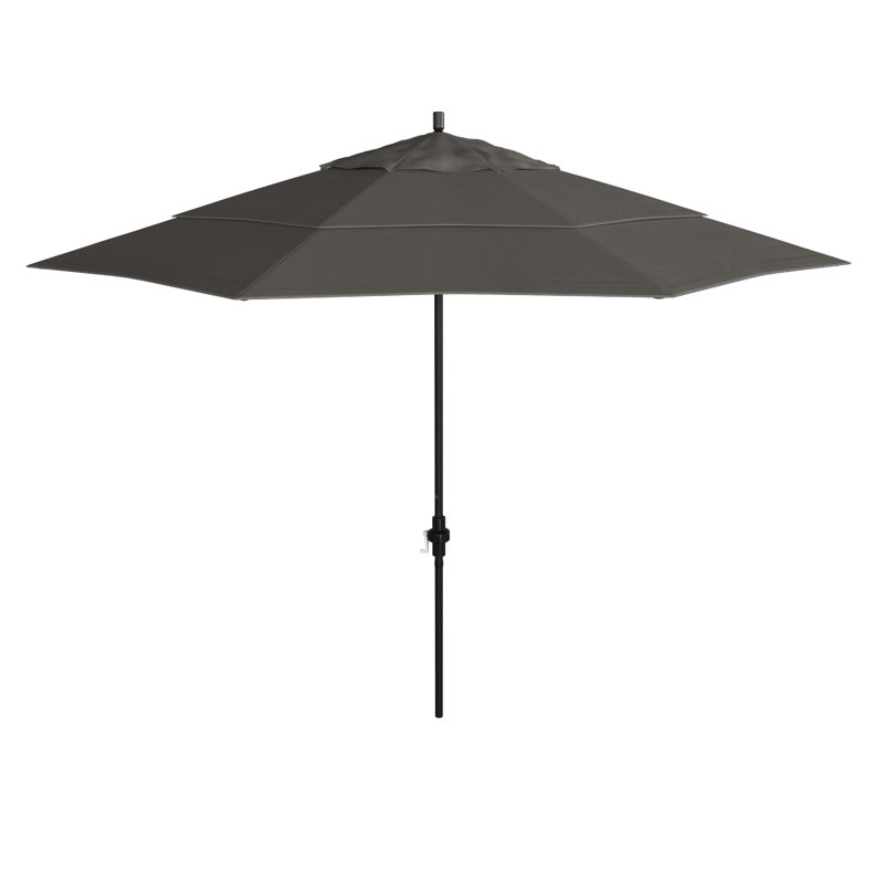Parasol de marché 132 po Sunbrella, Toile gris anthracite Sunbrella®
