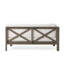 Banc de coin en L avec table basse Brava, blanc-685459911