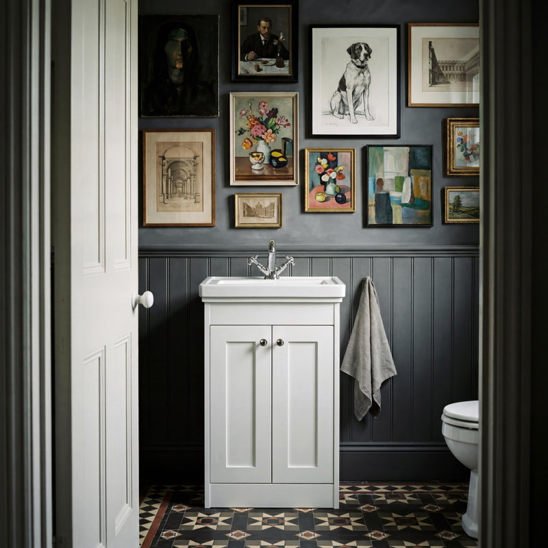 Ashwick 630 mm Bathroom Vanity, Satin White