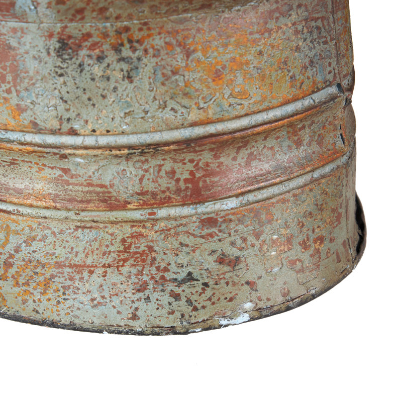 Bronze and Silver Metal Rustic Industrial Planter Set