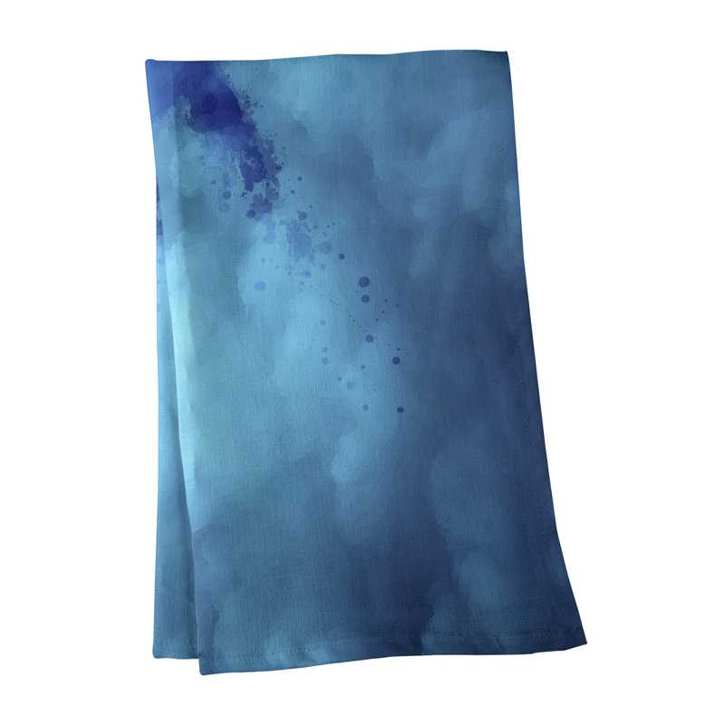 Serviette d’oiseau et de thé ciel, Sergé de coton