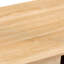 Table basse de 40,51 po, pieds en bois massif, attrait naturel pour le rangement intérieur de la porte coulissante du salon-492131224